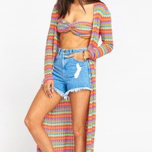 Show Me Your Mumu Jasmine Cardi Paradise Island Knit